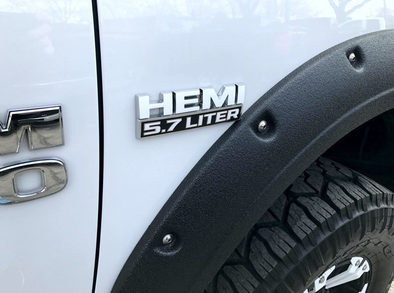 "Hemi 5.7 Liter" Door Decal Overlay Kit 13-18 Dodge Ram - Click Image to Close